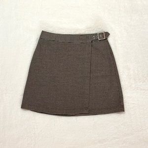 John Galt Checkered Mini Skirt